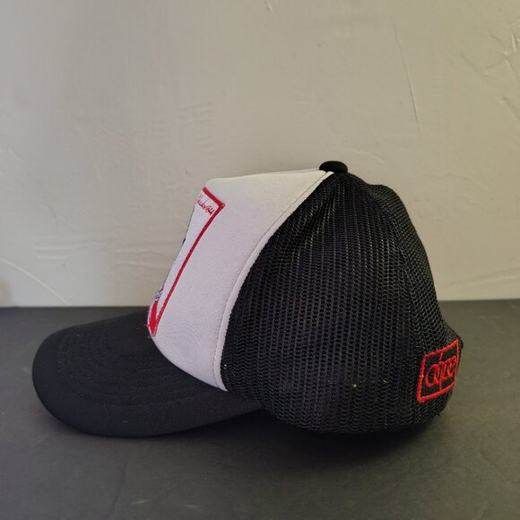 Pabst Blue Ribbon Hat Cap Snap Back Black White DOPE Mesh Trucker Ball Mens - Picture 7 of 15